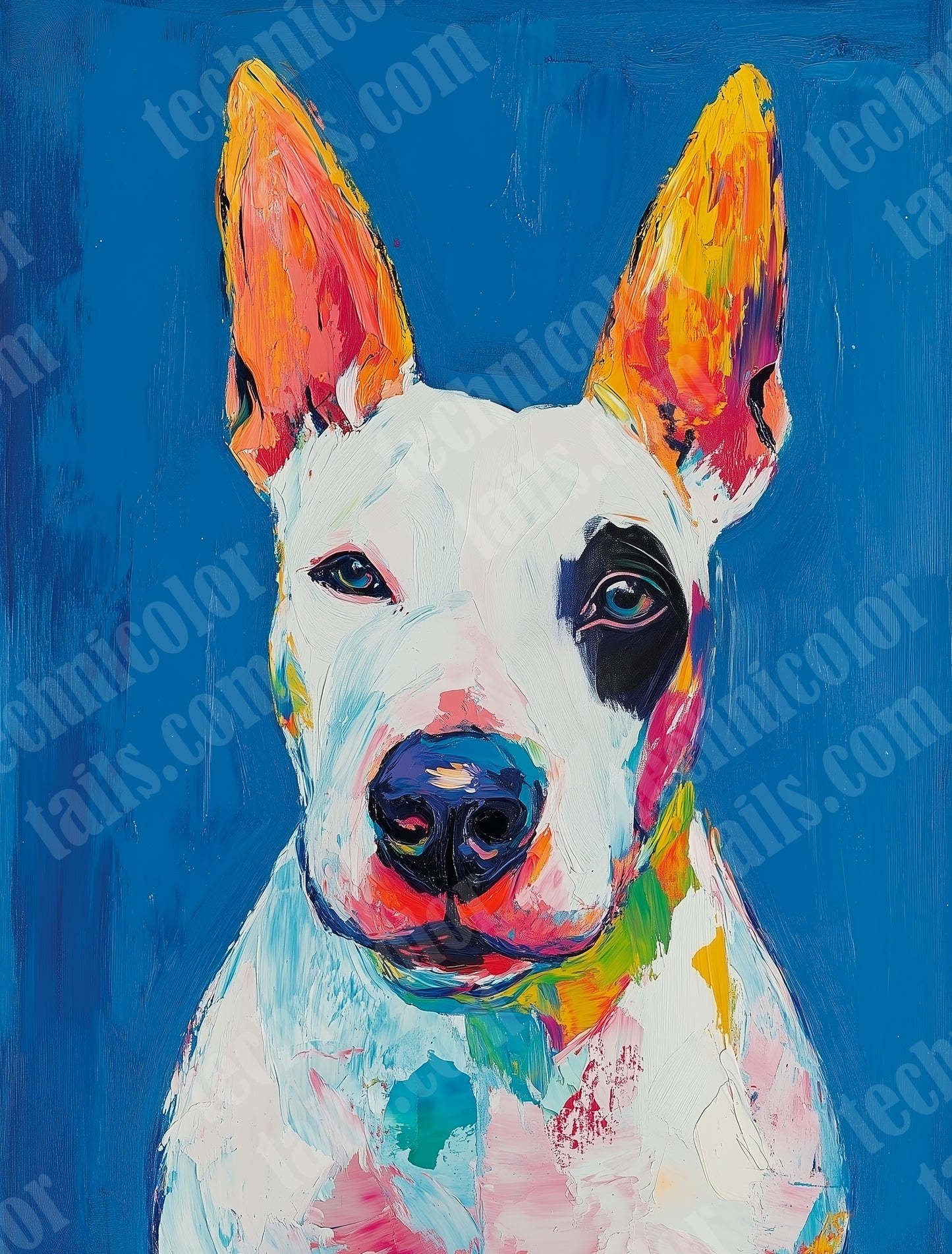 Style: ARTISTIC - For pet owners who want a bold and vibrant portrayal!